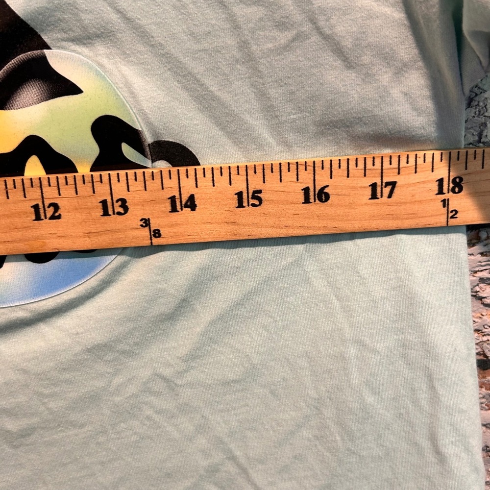 Adidas Womens Graphic T-Shirt Mint Green Bubble Logo Crew Neck XL AA7897 - Picture 5 of 6